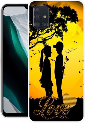 ROCKPRINT Back Cover for Samsung Galaxy M31s(Black, Yellow, Grip Case, Silicon, Pack of: 1)