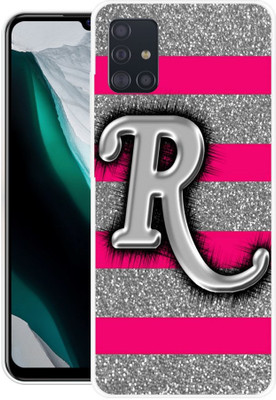 PINKZAP Back Cover for Samsung Galaxy A51(Silver, Pink, Grip Case, Silicon, Pack of: 1)