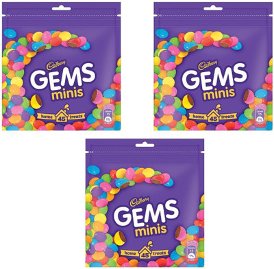 Cadbury Gems Minis 142 G Set Of 3 Bars(6 x 71 g)