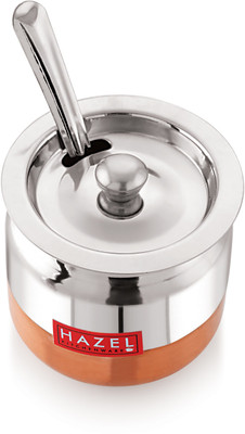 HAZEL Steel Grocery Container  - 300 ml(Silver)