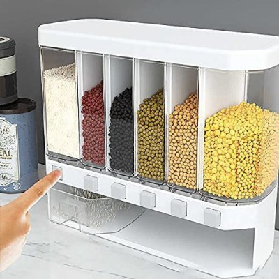 HOPZ Plastic Cereal Dispenser  - 1100 ml(White)