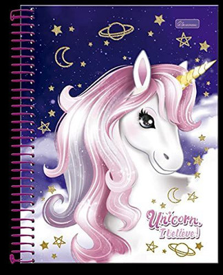 AMANVANI unicorn A5 Diary ruled 80 Pages(Multicolor)