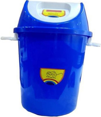 AVAIKSA New 360 Degree Rotate Plastic Swing Lid Garbage Waste Dustbin Wet & Dry for Home, Office, Factory - ( 25LTR - Blue ) Plastic Dustbin(Blue)
