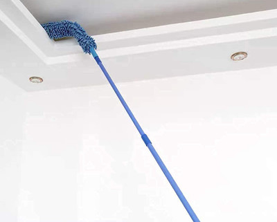 SVT Household Cleaning Brush Feather Microfiber Duster with Extendable Rod Wet and Dry Duster Set