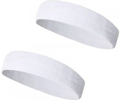 Adhvik Set Of 2 Pcs White Men's and Women's Running/fitness/yoga/workout/gym Towel Head Resistance Band(Pack of 2)