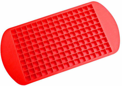 AlexVyan 1 Pcs- 160 Small Ice Cube Mold Crushed Ice Cube for Chilling Whiskey Cocktail Red Silicone Ice Cube Tray(Pack of1)