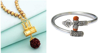 Ausrich Brass Gold-plated, Silver Brown, Silver Jewellery Set(Pack of 1)