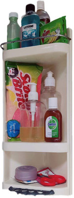 URBAN CHOICE Can Kitchen Rack Plastic corner rack for multi-storage