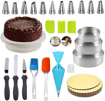 Greenstone big combo and cake making iteam Kitchen Tool Set(malticolour, Baking Tools)