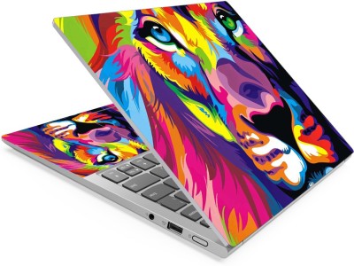 Anweshas Colorfull Lion Art Full Panel Laptop Skins Upto 15.6 inch - No Residue, Bubble Free - Removable HD Quality Printed Vinyl/Sticker/Cover Self Adhesive Vinyl Laptop Decal 15.6