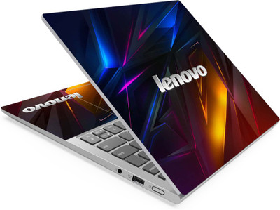 Anweshas Lenovo 3d Multi Abstract Full Panel Laptop Skins Upto 15.6 inch - No Residue, Bubble Free - Removable HD Quality Printed Vinyl/Sticker/Cover Self Adhesive Vinyl Laptop Skin Compatible for 15.6 inch(Theme: Patterns)