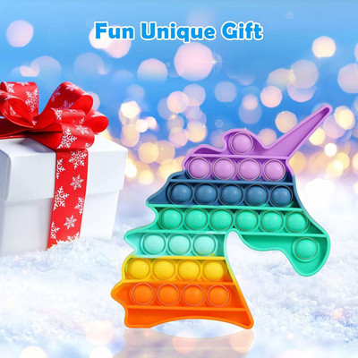 SWISS WONDER Poppit Fidget Toy, Popit Silicone Fidgets-LP-263(Multicolor)