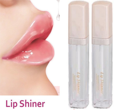 ADJD TRANSPARENT GLOSSY FINISH WATER PROF & LONG LASTING LIP GLOSS FOR ALL SKIN TYPE(12 ml, Transparent)