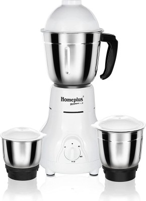 Homeplus Alpha Pro 500 W Mixer Grinder(Alpha Pro | 3 Jars | White)