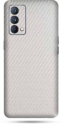 OggyBaba realme gt Mobile Skin(Milky White Carbon Fibre Skin Matte Finish)