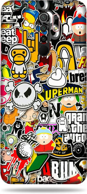 Jeeva Creation Redmi 9 Prime, Redmi 9 Prime Mobile Skin(Ultra Super Sticker Bombing Skin With High Matte Finish.)