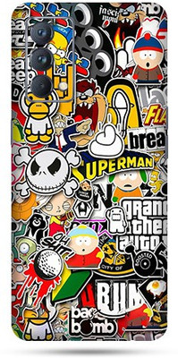OggyBaba realme gt Mobile Skin(Sticker Bombing Skin Matte Finish)