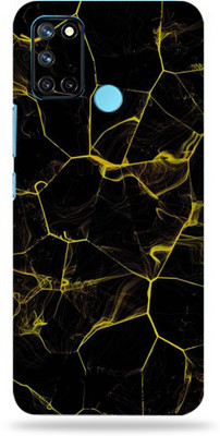 AsSkin Realme 7i Mobile Skin(Ultra Black Abstract Skin With High Matte Finish.,)