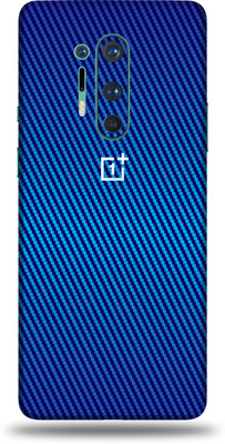 AsSkin One Plus 8 Pro, oneplus 8 pro Mobile Skin(Ultra Super Carbon Fiber Blue Skin With High Gloss Finish).)