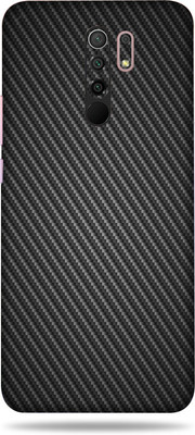 BugguSkin Redmi 9 Prime, redmi 9prime Mobile Skin(Ultra Super Black Carbon Fiber Skin With High Matte Finish., Mobile Skin (Back+Side+Camera))