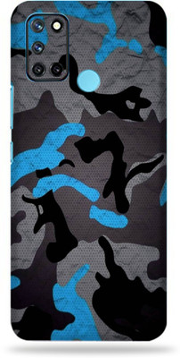 AsSkin Realme 7I, real me 7i Mobile Skin(Ultra Super Camo Blue High Matte Finish.Skin..)