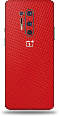 Jeeva Creation Oneplus 8Pro, one plus 8 pro Mobile Skin(Ultra Super Red Carbon Fiber Skin With High Matte Finish.)