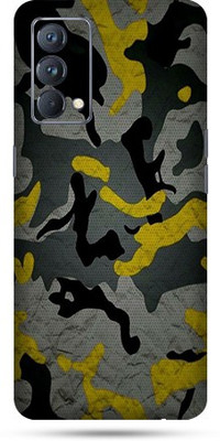 OggyBaba realme gt Mobile Skin(Military Yellow Camouflage Skin Matte Finish)