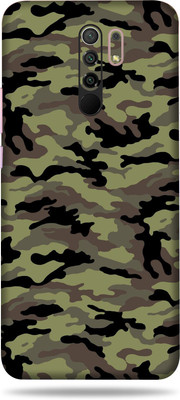 LAMHA Redmi 9 Prime Mobile Skin(Ultra Super Camouflage Miltary Green skin With High Matte Finish., Mobile Skin (Back+Side+Camera))