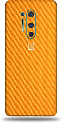 Jeeva Creation Oneplus 8Pro, one plus 8 pro Mobile Skin(Ultra Super Golden Carbon Fiber Skin With High Matte Finish.)