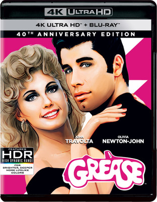 Grease: 40Th Anniversary Edition (4K UHD + Blu-ray) (Region Free) (Fully Packaged Import)(4K(UHD) Blu-ray English) Grease: 40Th Anniversary Edition (4K UHD + Blu-ray) (Region Free) (Fully Packaged Import)(4K(UHD) Blu-ray English)