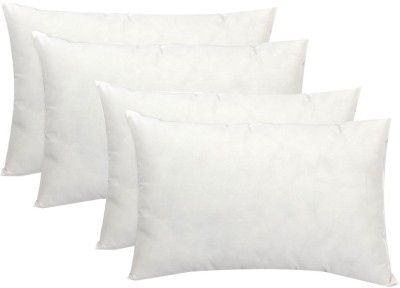 SIROKI BOND Polyester Fibre Solid Sleeping Pillow Pack of 4(White)