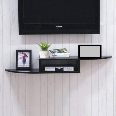Umar Enterprises Wall T.V Set up box stand MDF MDF (Medium Density Fiber) Wall Shelf(Number of Shelves - 3, Black)