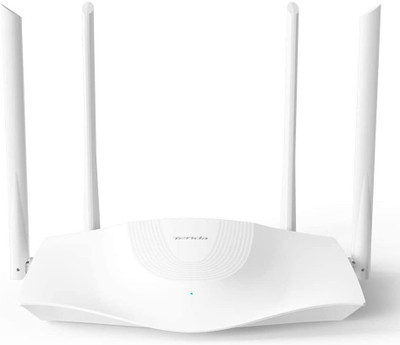 TENDA RX3 AX1800 Mbps Dual Band Gigabit Wi-Fi 6 Smart Wireless Router, OFDMA+MU-MIMO Tech, 1.8GHz Quad-Core CPU, 3 Gigabit LAN Ports, 1 Gigabit WAN Port, VPN/WPA3/IPV6 1800 Mbps Wireless Router (White, Dual Band) For Rs. 5782 @ 73 %