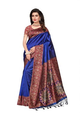 VOILA Printed Mysore Art Silk Saree(Multicolor)