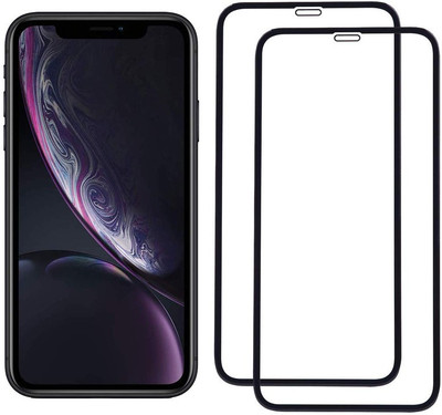VJS Edge To Edge Tempered Glass for iPhone 11, Apple iPhone XR(Pack of 2)
