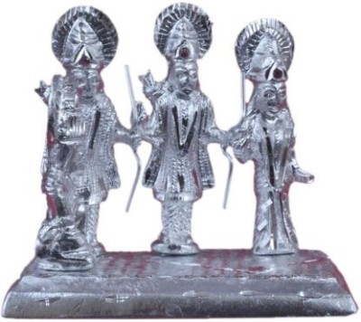 PUCHCHI Ram Darbar Standing God Idol Decorative Showpiece  -  11 cm(Aluminium, Silver)