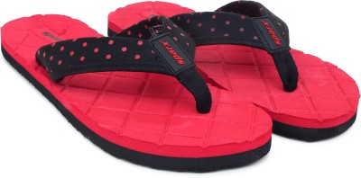 Sparx Women Flip Flops(Red , 5)