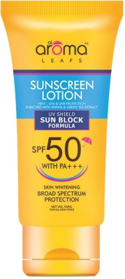 AlAroma Leafs Sunscreen - SPF 50 PA+++ SPF 50(100 ml)