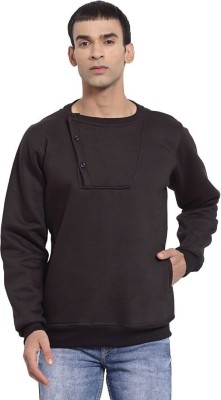 UZARUS Full Sleeve Solid Men Sweatshirt
