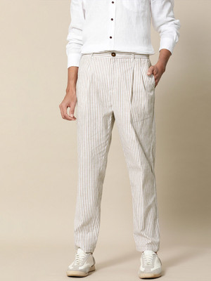 Mr Bowerbird Regular Fit Men White Trousers