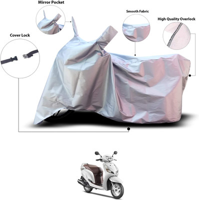 KRYB Waterproof Two Wheeler Cover for Honda(Aviator, Silver)