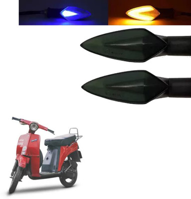 COMICAL Front, Rear LED Indicator Light for Bajaj Sunny(Blue, Yellow)