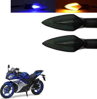 COMICAL Front, Rear LED Indicator Light for Yamaha R15(Blue, Yellow)