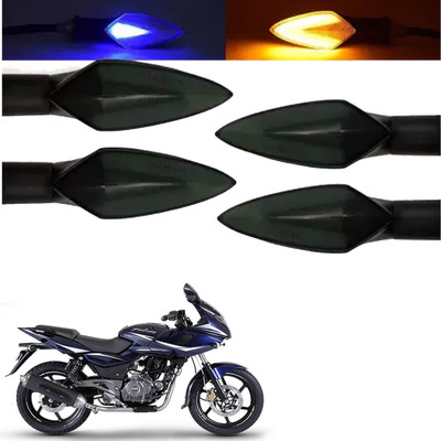 COMICAL Front, Rear LED Indicator Light for Bajaj Pulsar 220(Blue, Yellow)