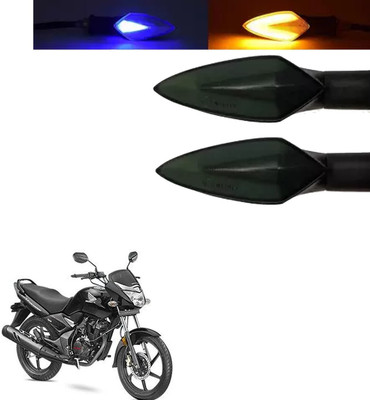 COMICAL Front, Rear LED Indicator Light for Honda Universal For Bike(Blue, Yellow)