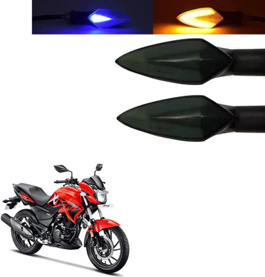 COMICAL Front, Rear LED Indicator Light for Hero Xtreme(Blue, Yellow)