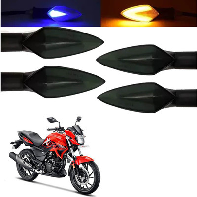 COMICAL Front, Rear LED Indicator Light for Hero Xtreme(Blue, Yellow)