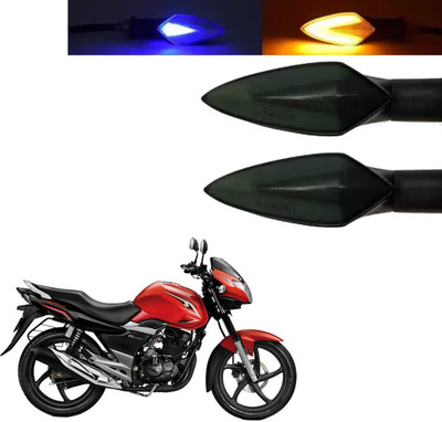 COMICAL Front, Rear LED Indicator Light for Suzuki GS 150R(Blue, Yellow)