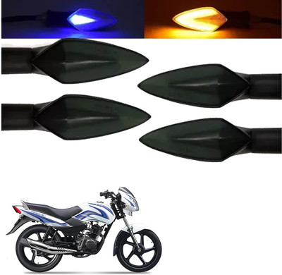 COMICAL Front, Rear LED Indicator Light for TVS Star Sport(Blue, Yellow)