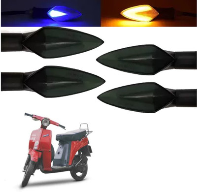 COMICAL Front, Rear LED Indicator Light for Bajaj Sunny(Blue, Yellow)